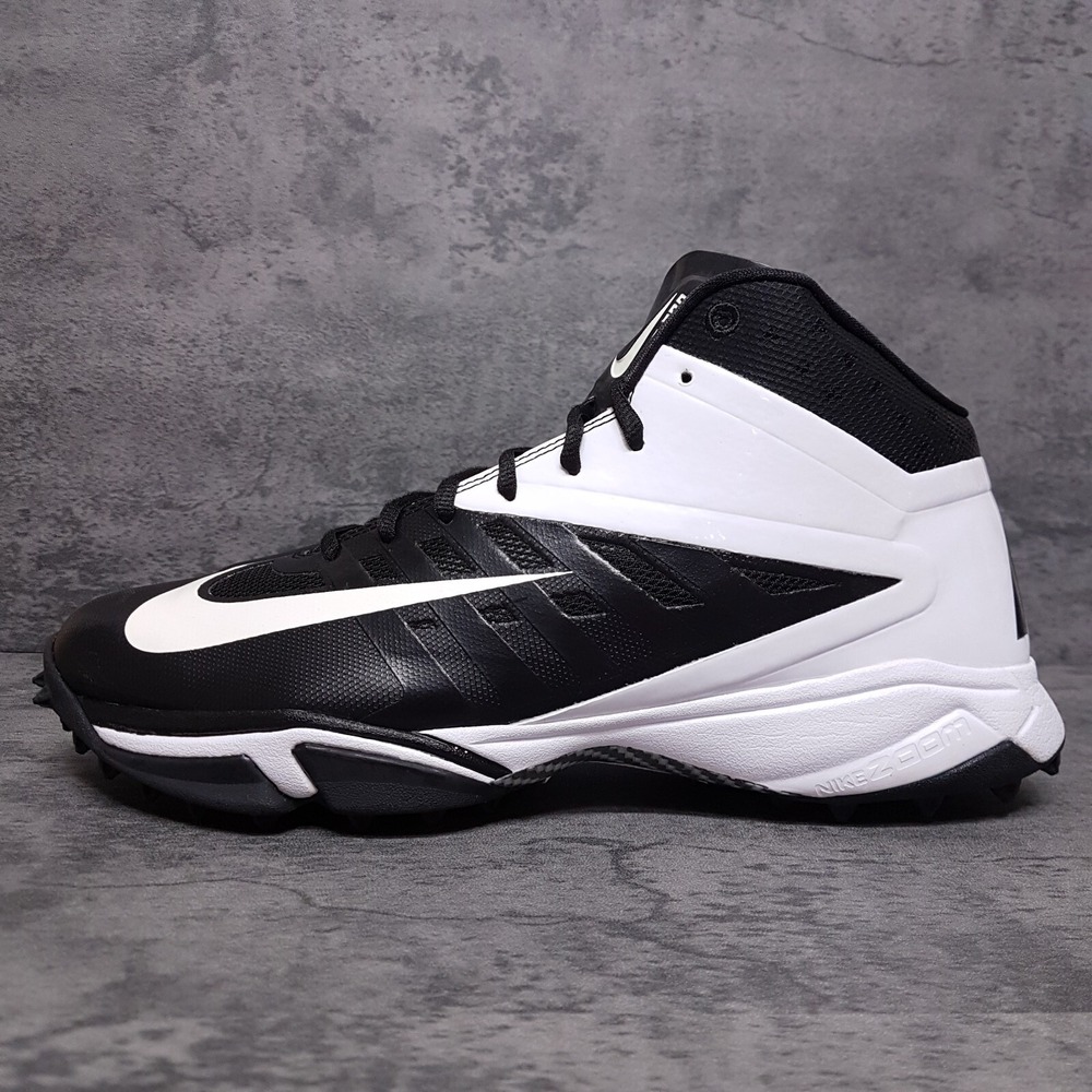 NIKE Vapor Pro 3/4 Destroyer Football Lineman Cleats Mens 12 White Black Beige‎